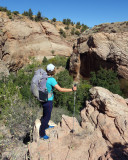 Leaving upper boulder creek at steve allens midpoint cattle trail exit