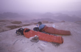 2000 Jordan - Bivvy on summit of Jebel Rum - Brian and Gavin Rees