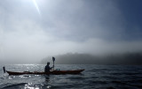 August 20 Leaving Shieldaig in mist and sun for Diabeg across Loch Torridon