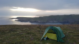 August 20 North coast hike - Faint morning sun after mist