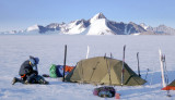 Greenland, Glacier confluence camp