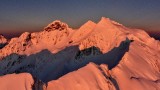 Three Fingers Mountain and Lookout, Queest-alb Glacier at sunset, Cascade Mountains, Washington 415