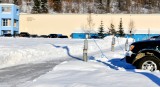 Electrical plugs for car oil heaters , University of Fairbanks, Alaska 089