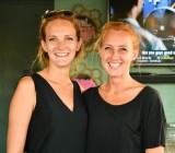 Megan and Kelsey, owners of Fin & Juice Bar and Lounge, Tavernier, Florida Keys, Florida