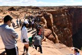 Tourists at Horseshoe Bend, Glen Canyon National Recreation Area, Page Arizona 098