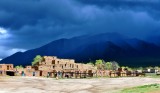 Taos Pueblo or Pueblo de Taos, Hlauuma (North House), Pueblo Peak, Taos Mountain, New Mexico 410a  