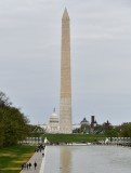 Washington Monument, US Capitol, Reflection Pond, Smiithsonian Castle,  Washington DC, USA 654