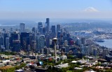 Space Needle, Downtown Seatte, Mount Rainier, Pacific Science Center, Seattle Monorail, Great Wheel, Centerylink Field, Safeco F