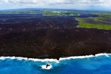Buried Vacationland Hawaii and Kapoho Bay and Point, Kapoho Crater, Cape Kumukahi, Lower Puna, Big Island of Hawaii 1262 