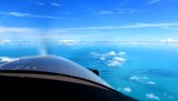 Flying Kodiak airplane across to Andros Island, The Bahamas 122 