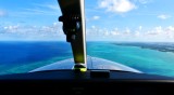 Flying to Mangrove Cay, Andros Island, The Grand Bahamas Bank, The Bahamas