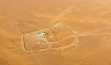 Barrier around compound, Saudi Desert, Riyadh Region, Saudi Arabia 135
