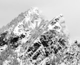 Mt Phelps in fresh snow, Cascade Mountains, Washington 156bw