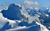 Whitehorse Mountain, So-Bahli-Alhi Glacier, Sloan Peak, Wilmans Peak, Mount Stuart, Cascade Mountains, Washington 390