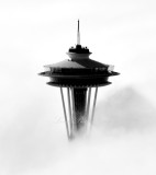 Space Needle above the Cloud, Seattle, Washington 019  
