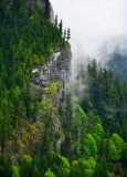 Fog Shrouded Mountain by Lake Isabel, Gold Bar, Washington 310 