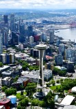 Space Needle, Chihuly Glass Garden, Monorail, Seattle Skyline, Stadiums, Boeing Field, Seattle, Washington 061 