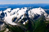 Olympic National Park, Mount Olympus, Blue Glacier, Mt Mathias, Snow Dome, White Glacier, Mt Tom, Olympic Mountains, Washington 