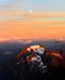 Whitehorse Mountain and The Moon at Sunset, Washington 253