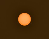 Sun at 2:48 pm in Heavy Smoke Boeing Field, Seattle, Washington 092  