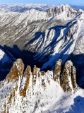 Liberty Bell Mountain, Washington Pass, Kangaroo Ridge, Snagtooth Ridge, Sliver Start Mountain, Wasilik Ridge, North Cascades Na