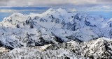 Mount Olympus, East Peak, Middle Peak, Mount Mathias, Humes Glacier, Hoh Glacier, Blue Glacier, Olympic Mountains, National Park
