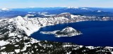 Crater Lake National Park, Wizard Island, The Watchman, Hillman Peak, Llao Rock, Mt Bailey, Diamond Lake, Diamond Peak Oregon