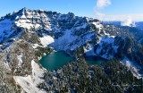 Columbia Peak, Twin Peak, Twin Lakes, Source of West Fork Troublesome Creek, Cascade Mountains, Washington