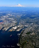 Tacoma, Port of Tacoma, Puyallup River, Fife, Sumner, Mount Rainier, Mt Adams, Washington 392 