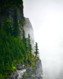 Fog Shrouded Mountain by Lake Isabel, Gold Bar, Washington 298 