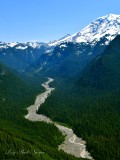 Burnt Mtn, Carbon Ridge, Carbon River, Chenuis Mountain, Little Tahoma, Willis Wall, Curtis Ridge, Liberty Cap, Carbon Glacier, 