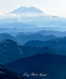 Mount Rainier National Park and Little Tahoma over Lake Hancock, Cascade Mountains, Washington 434a