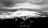 Strong wind and Lenticular Cloud Formation on Mount Rainier National Park, Cascade Mountains, Washington 1270