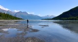 Megan on the bank of Knik River, Palmer, Alaska 010  