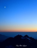 Blue Hour and Moon over Three Fingers Mountain, Washington 368  