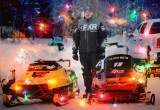 Tommy and its Snowmobiles Photo Montage