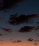 Day and a Half Old Moon and Mercury