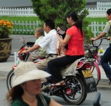 Fanily of Four on a Motorcycle