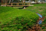 A Foot Bridge & Stream at Historic Poole Forge