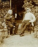 Two Gentlemen Smoking  