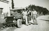 Posing with the Jeep 