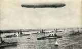 British Fleet and Zeppelin