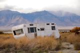 Keeler white abandoned travel trailer 