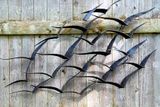 Birds-in-flight sculpture.