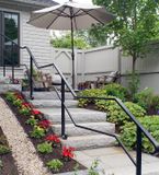 Patio and steps.