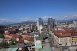 At the top of Neboticnik you can have a superb view of Ljubljana.