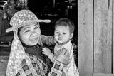 Shopkeeper with Baby
