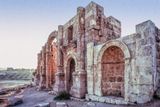 The Jerash Ruins of Jordan, Hadrians Arch