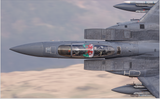 Ddraig Goch in an F15 and a wave from the Wizzo