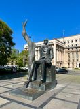 Hand and Broken Man Statues